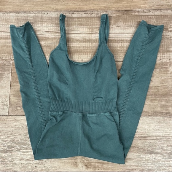 Free People Movement Good Karma Onesie in Shark green M/L - Picture 10 of 10